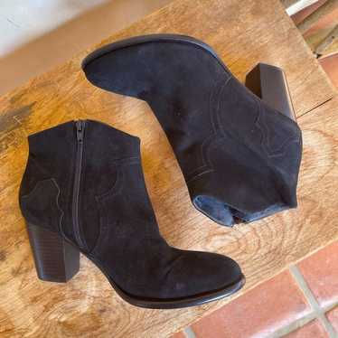 SAMBAG Black Glove Soft Suede Leather Lined Weste… - image 1
