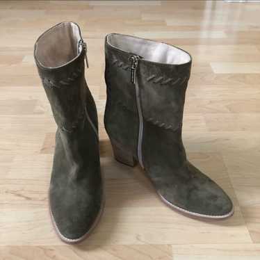 Aquatalia Olive Green Leather Boots - image 1