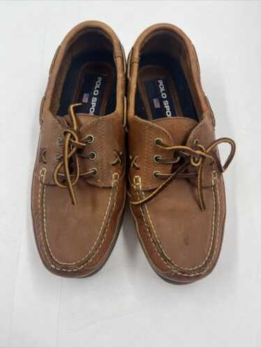 靴 90's POLO SPORT \"LEATHER MOCCASIN SHOES\" POST JUNK / 90's POLO SPORT RALPH LAUREN Buckle Belted