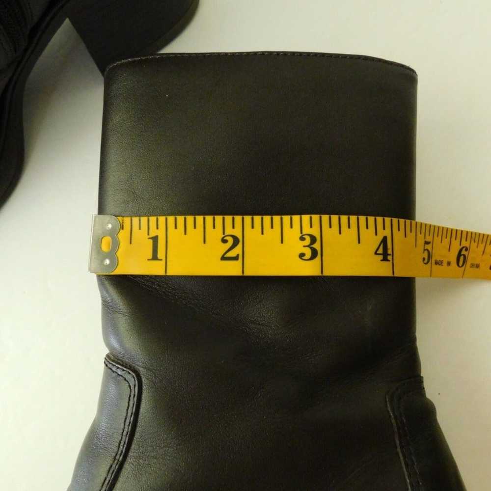 Y2K Steve Madden Brown Leather Boots 90s Chunky P… - image 10
