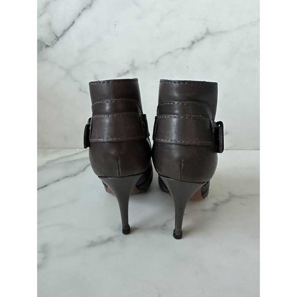 GIVENCHY Leather Military Heels Ankle Boots Size … - image 2
