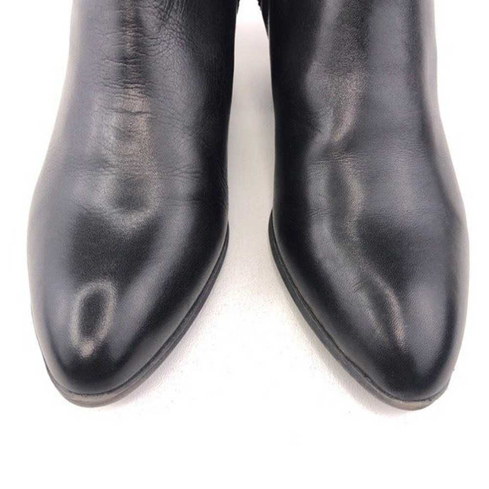 Frye Judith Black Leather Zip Ankle Booties 8.5M - image 10