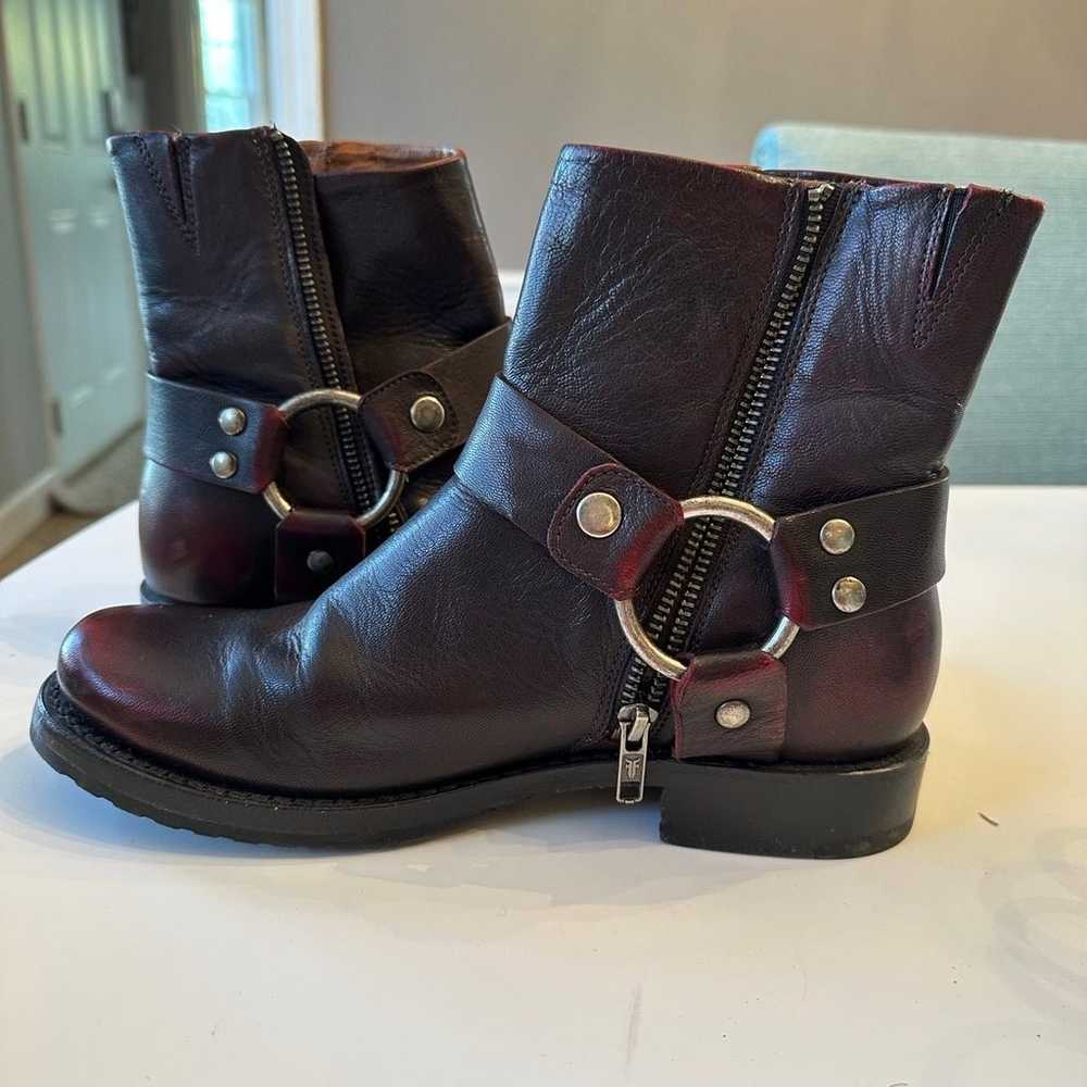 Frye Veronica Harness Moto Short Boot size 7.5 LE… - image 1