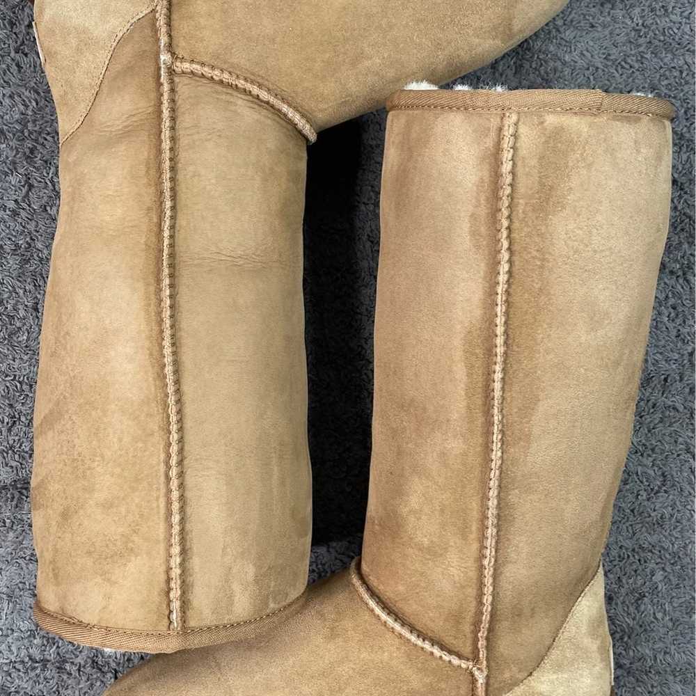 UGG CLASSIC TALL WOMEN BOOT  SUEDE  CHESTNUT - image 5