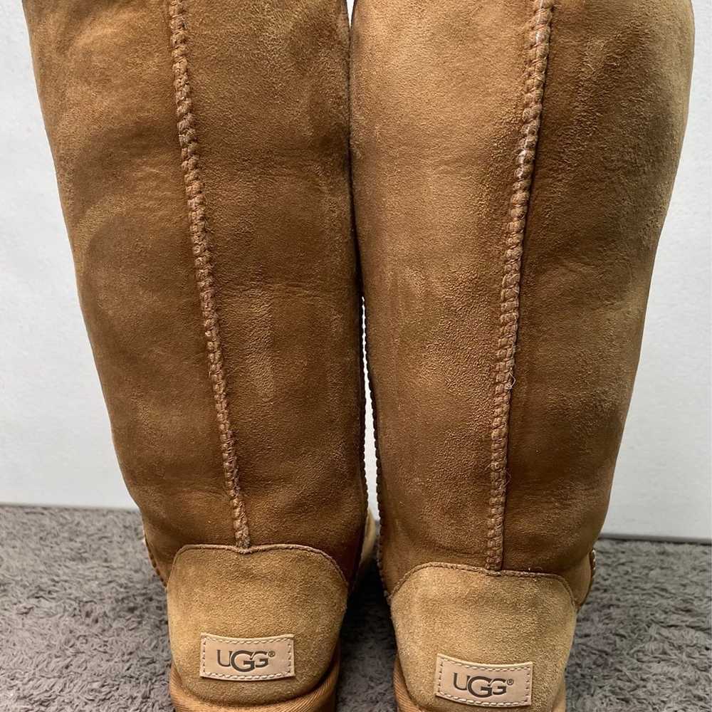 UGG CLASSIC TALL WOMEN BOOT  SUEDE  CHESTNUT - image 7