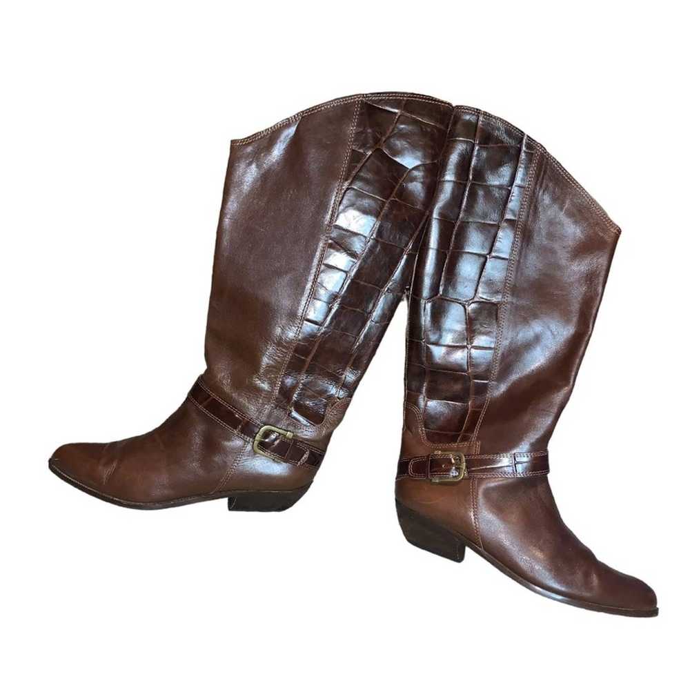 Bandolino Made In Italy Brown Upper Leather Boots… - image 1