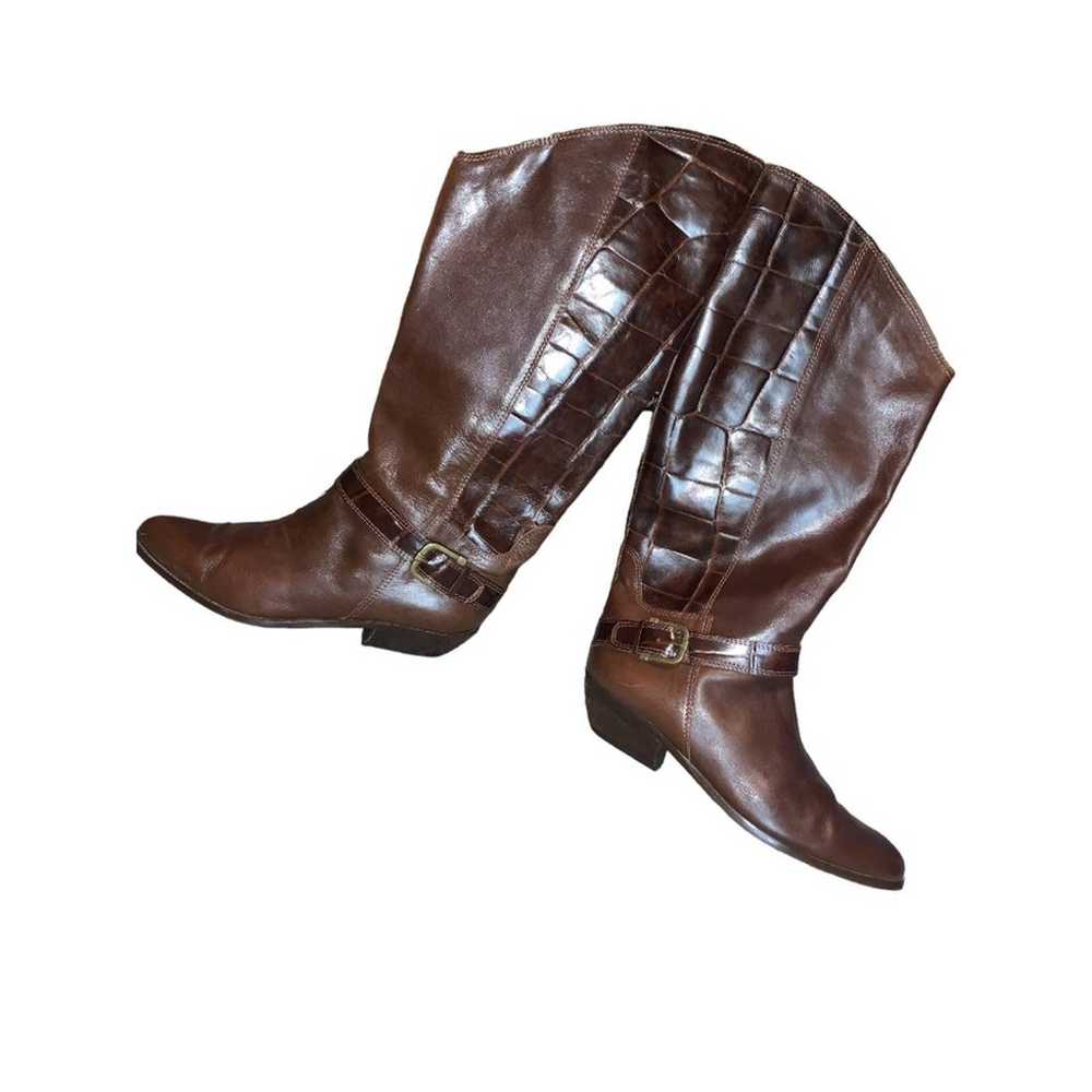 Bandolino Made In Italy Brown Upper Leather Boots… - image 9