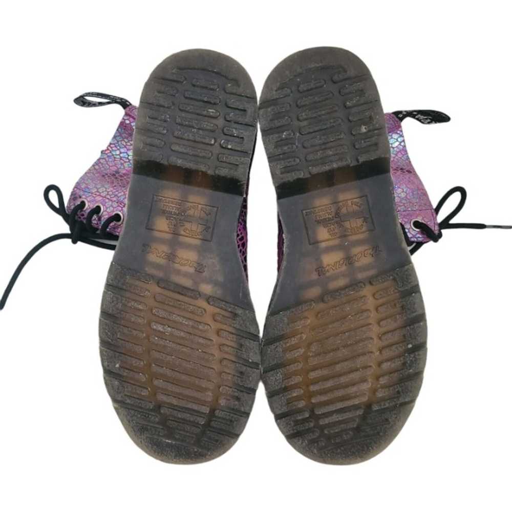 Dr Martens 1460 Pascal Snake Metallic Boots Purpl… - image 6