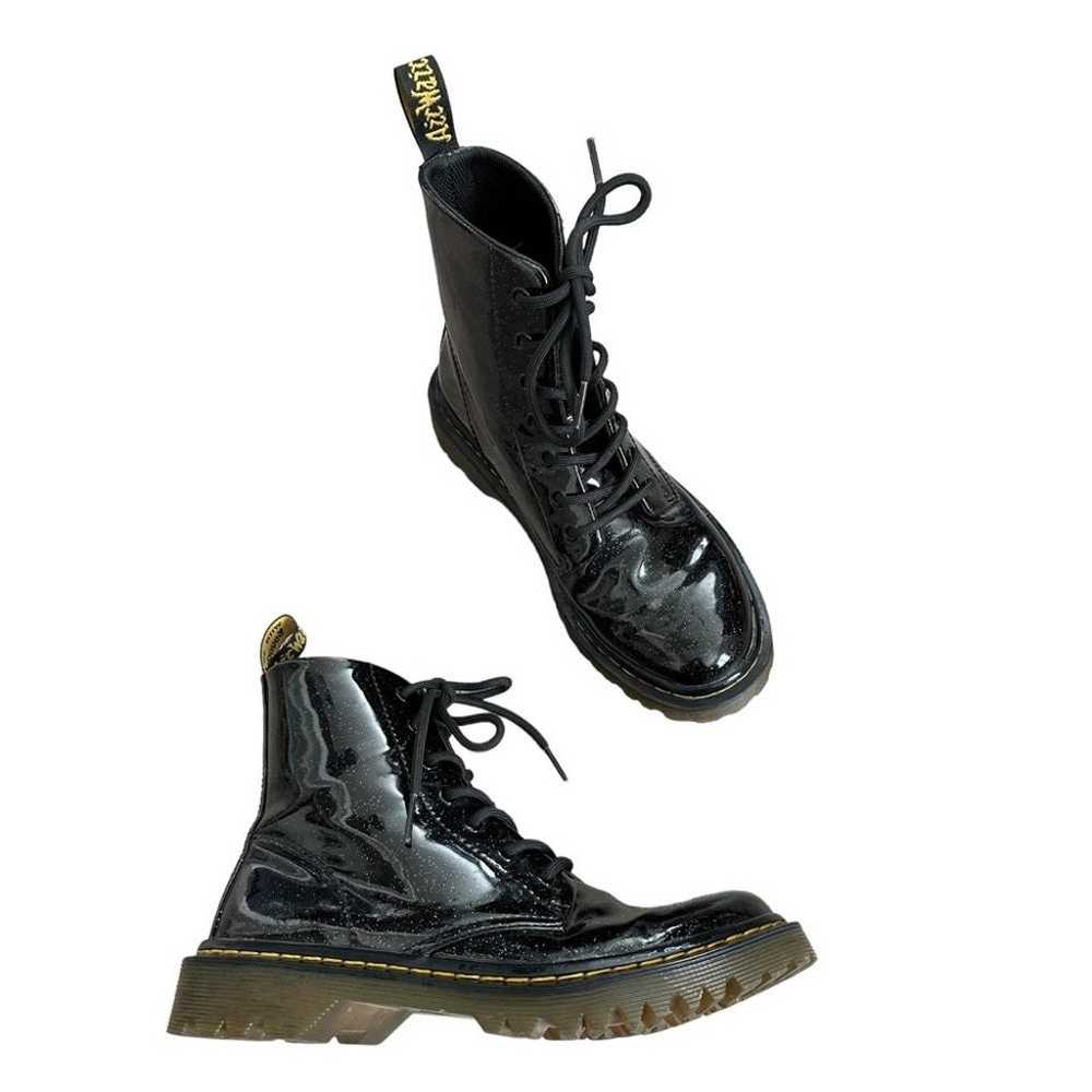 Dr. Martens Glitter Black Boots Luana Lace Up Com… - image 3