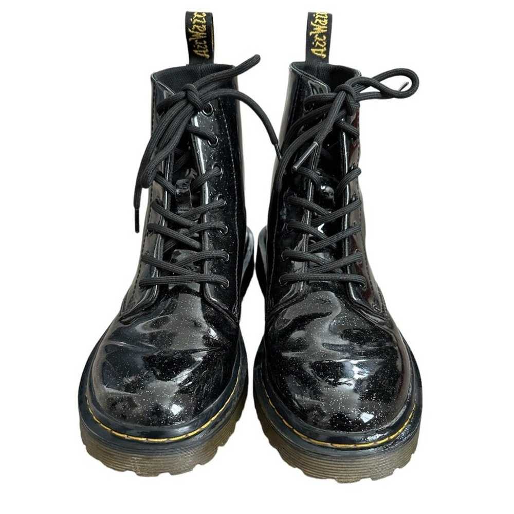 Dr. Martens Glitter Black Boots Luana Lace Up Com… - image 4