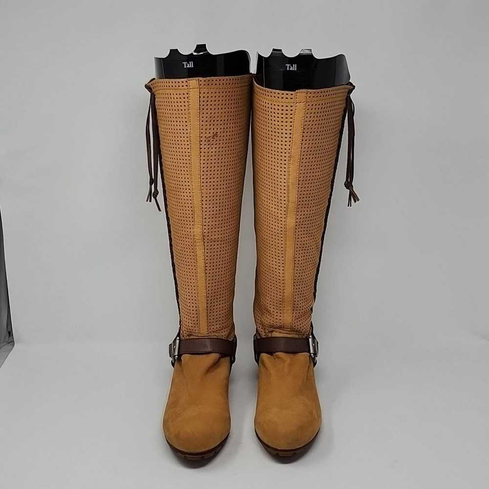 Anthropologie Bacio 61 Palpare Tan Perforated Lea… - image 2