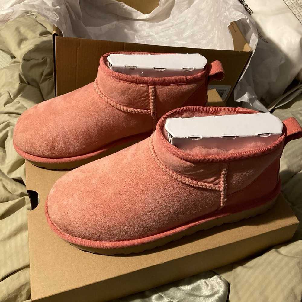Pink Ugg ultra mini boots - image 1