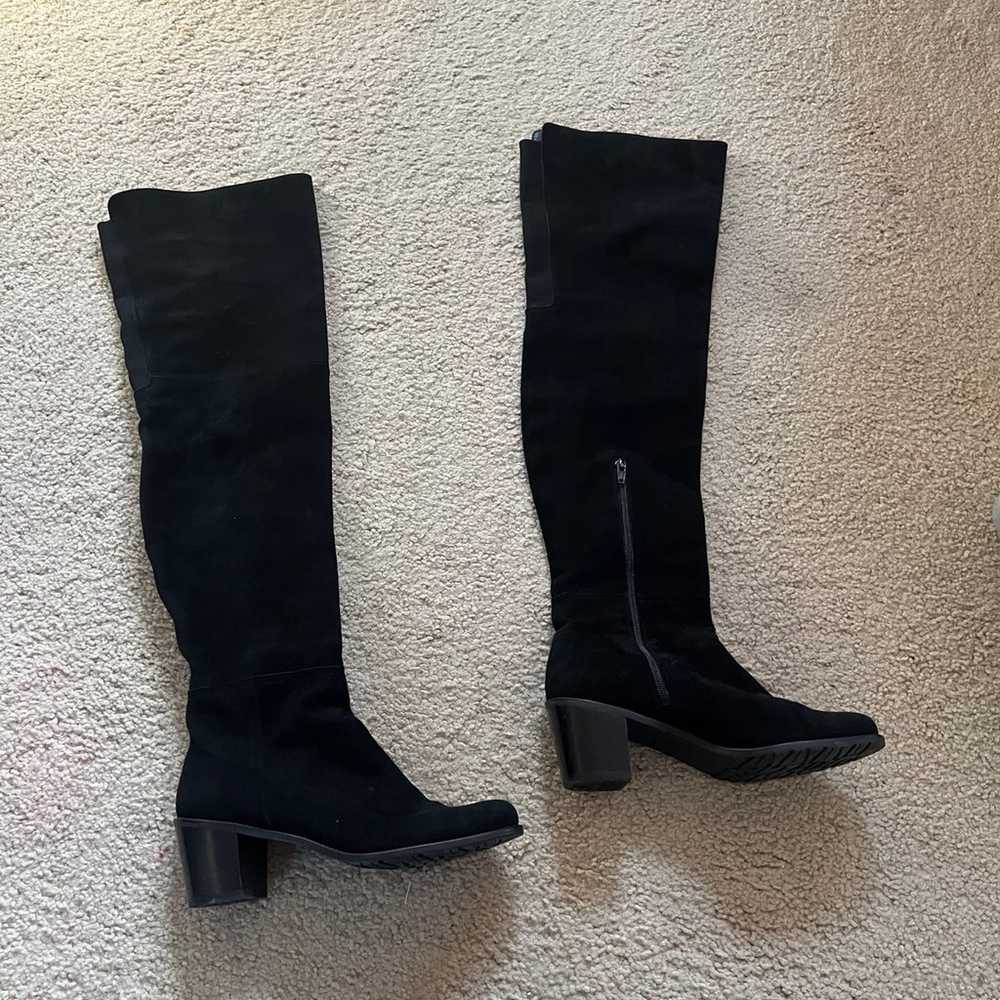 Like New Black Stuart Weitzman Over the Knee Boots - image 5