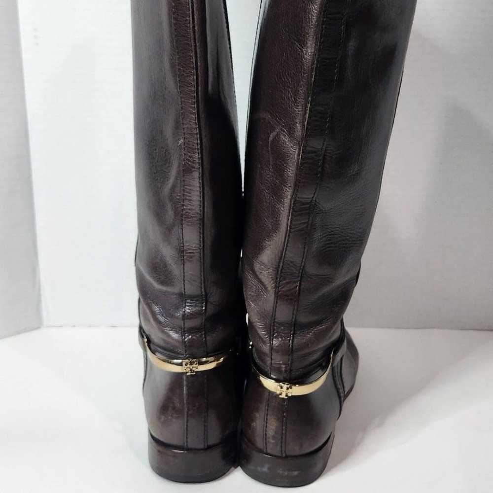 Tory Birch Leather Knee High Riding Boots - image 9
