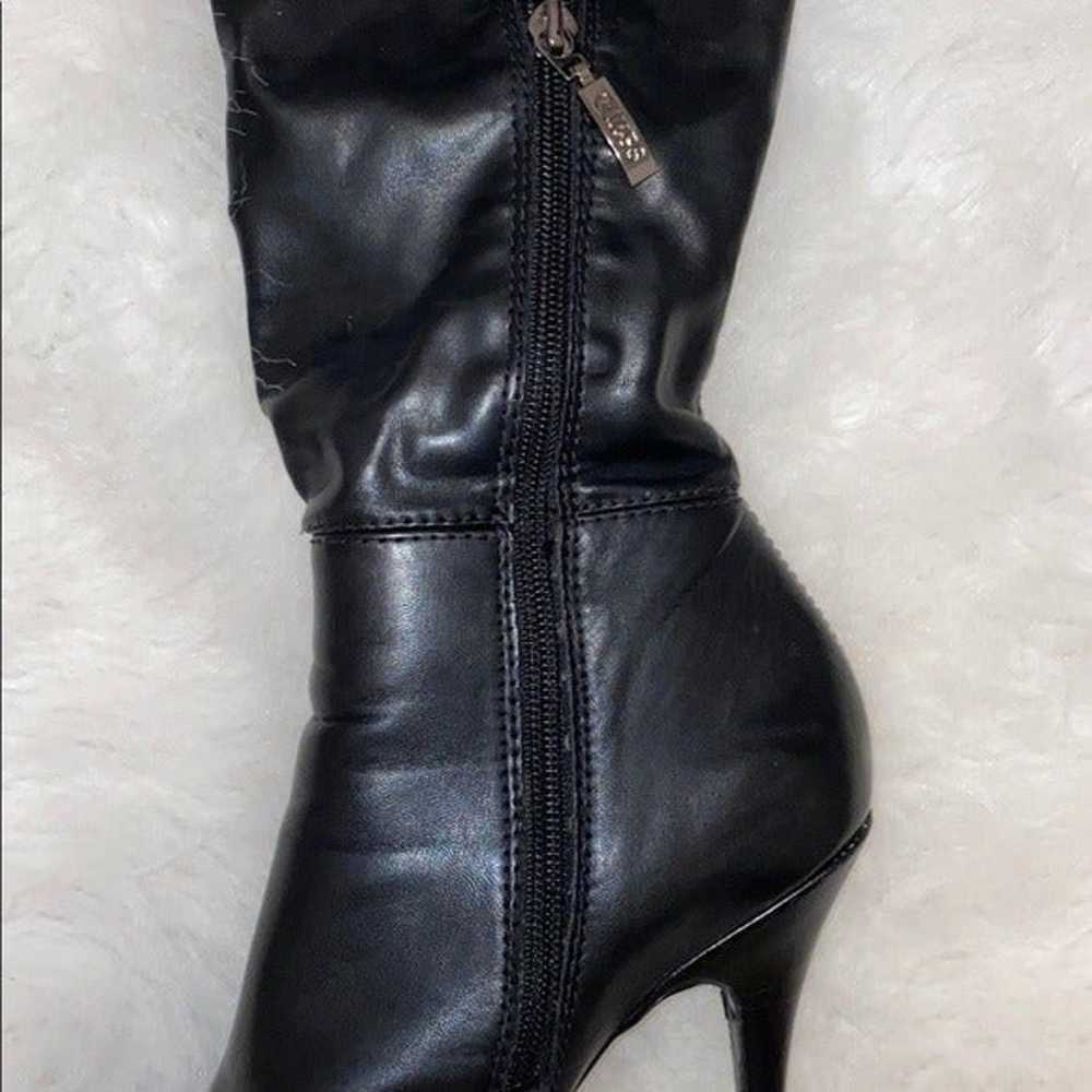 Guess Over the Knee Boots Black Size 7 - image 4