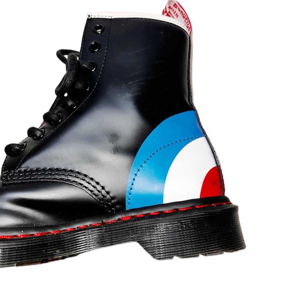 Dr. Martens X The Who Smooth Black Leather Boots.… - image 5