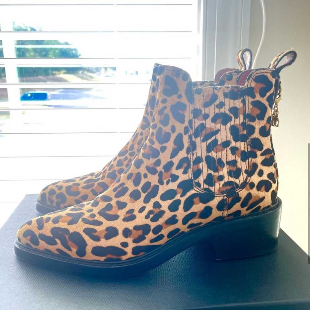 Coach Cheetah Leopard Print Short Boots in Size 6 - image 5