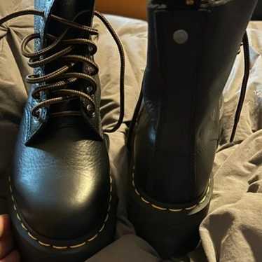 Dr. Martens 101 Smooth Leather Platform Ankle Bla… - image 1