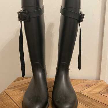 authentic burberry rubber riding boots