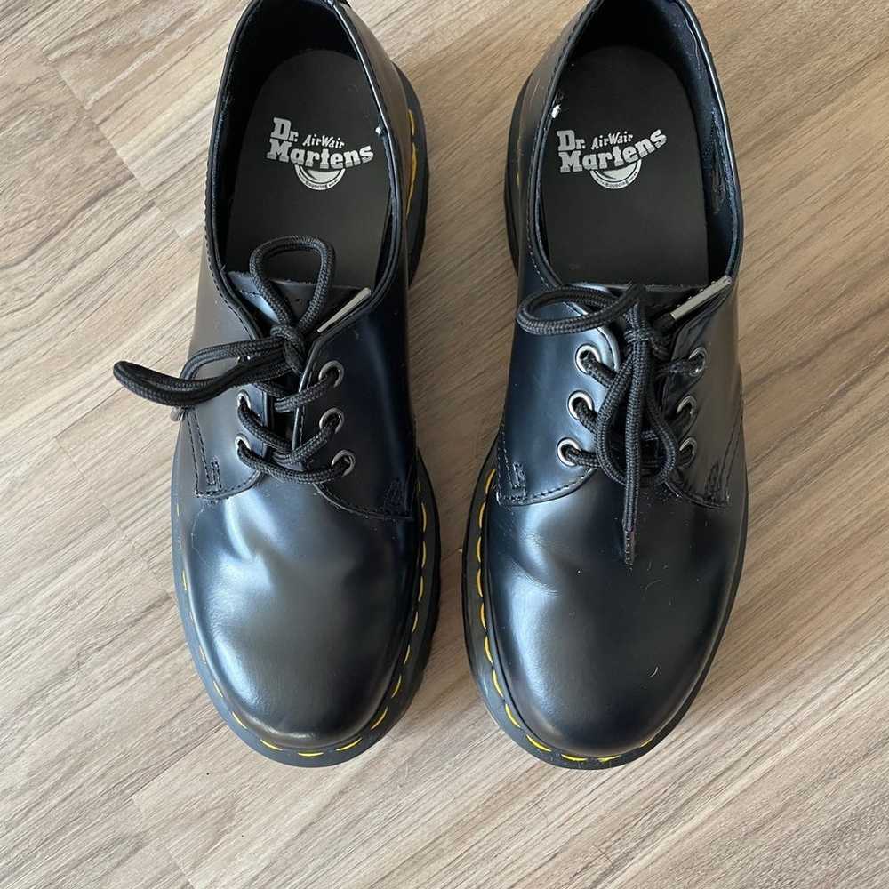 Dr martens 1461 quad shoes in black fashion rainbow