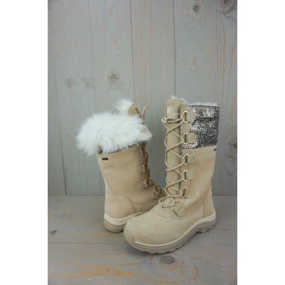 UGG ATLASON FRILL CREAM ROSE GOLD TOSCANA FUR LIN… - image 1