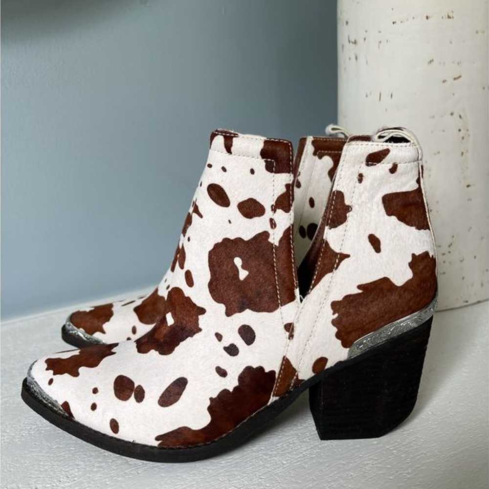 New Jeffrey Campbell Cromwell Cut Up Cow Ankle Bo… - image 2