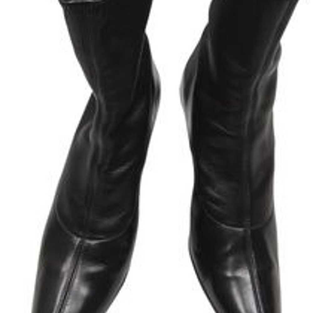Jil Sander Black Leather Heeled Boots Size 40(9.5) - image 1