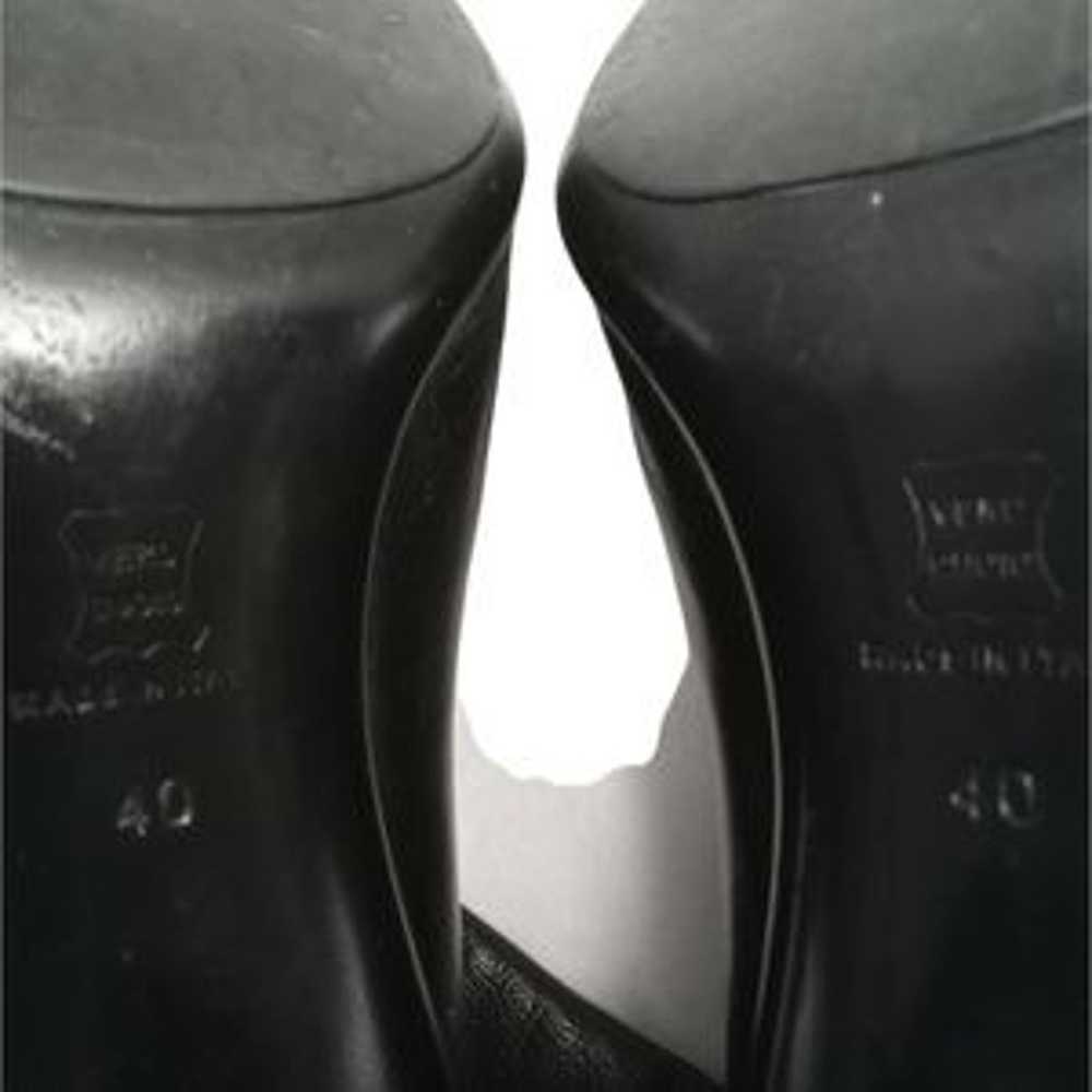 Jil Sander Black Leather Heeled Boots Size 40(9.5) - image 5