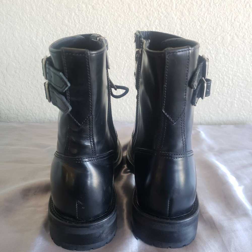 AllSaints Black Donita Combat Boots 39 - image 5