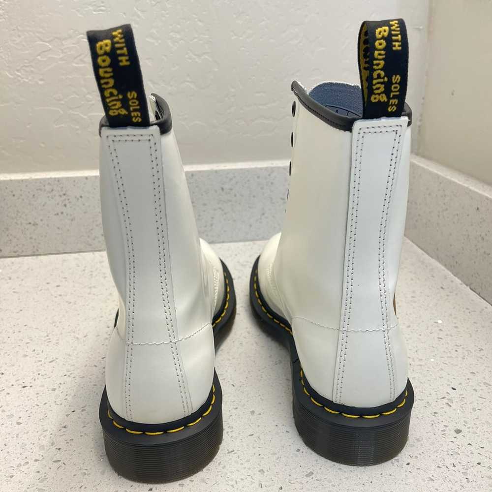 DR. MARTENS '1460 W' Boot in White Size 10 - image 7