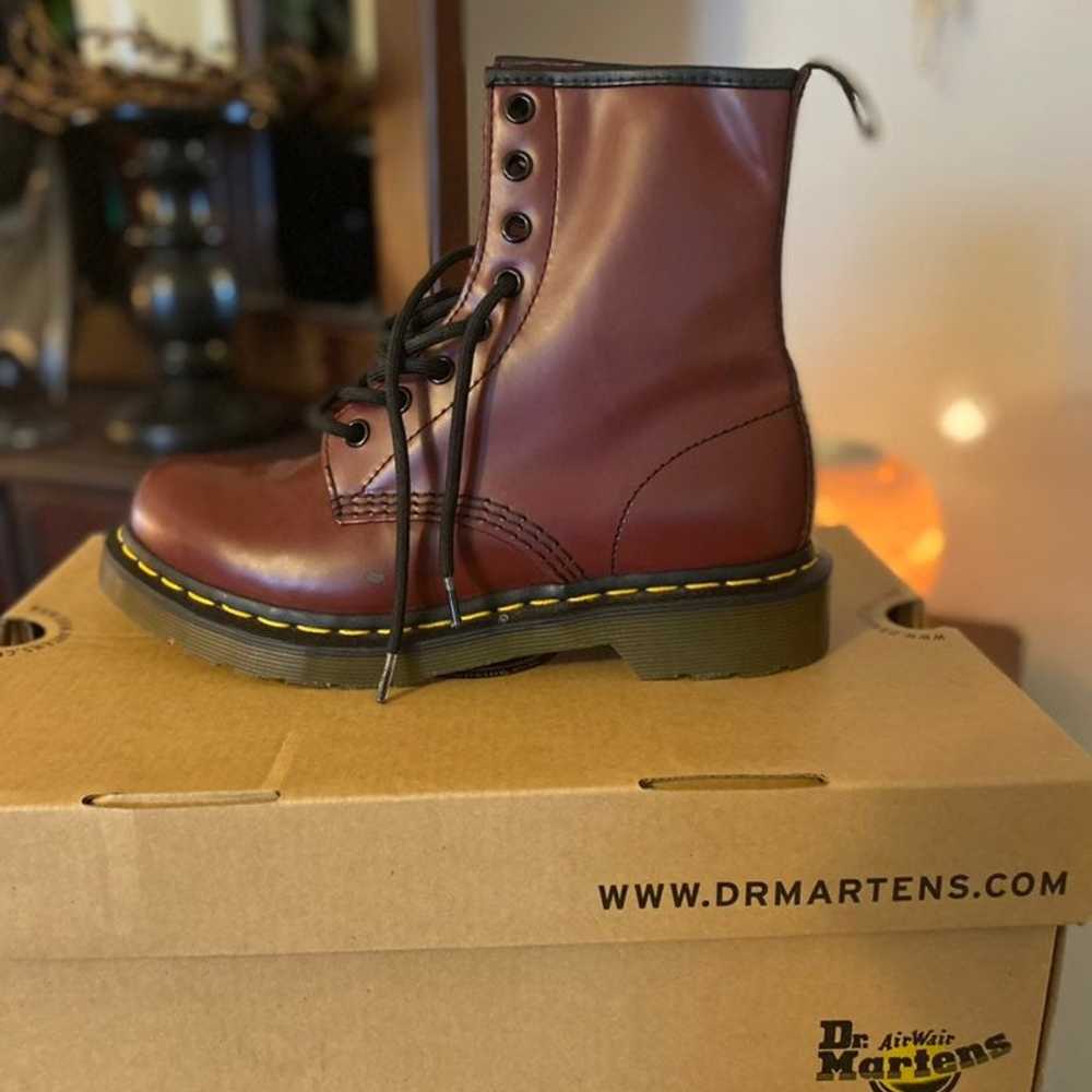 1460 W Dr Martens size womens 6 Cherry Red - image 2