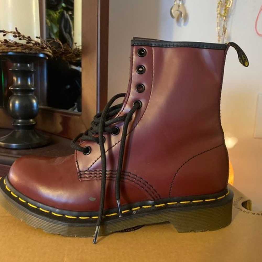 1460 W Dr Martens size womens 6 Cherry Red - image 3