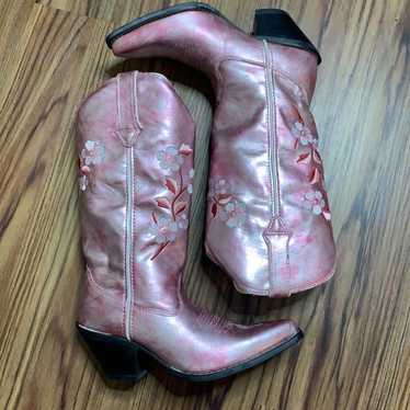 Durango 12" Westrn Rose Pink Women Boots - image 1