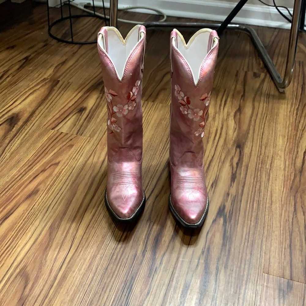 Durango 12" Westrn Rose Pink Women Boots - image 5