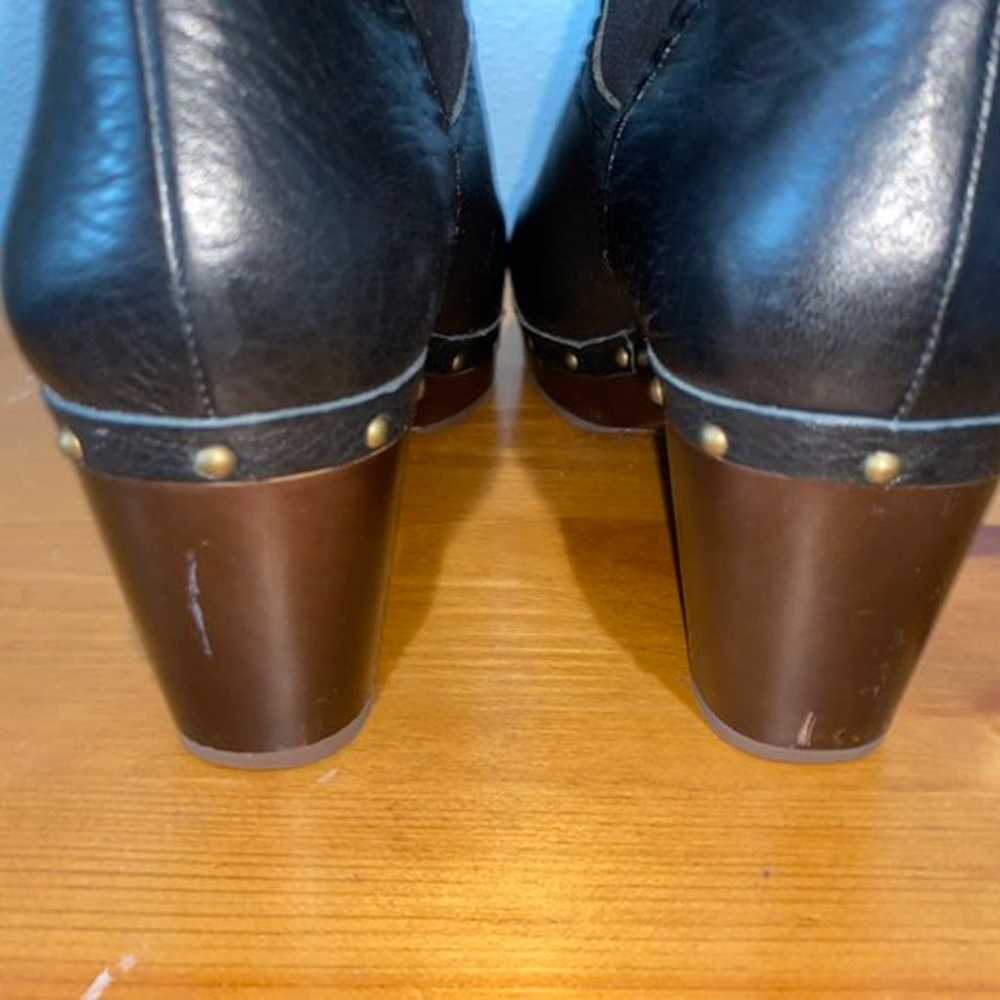 Ugg Amoret Pebbled Black Leather Boots W - image 4