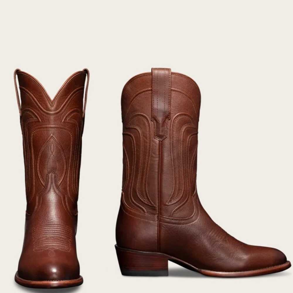 The Jamie Tecovas Brown Cowgirl Boots - image 2