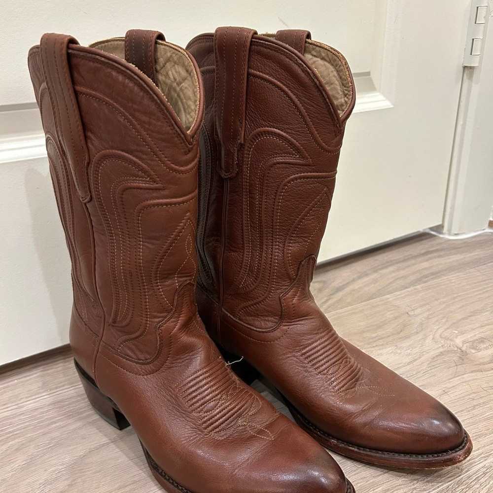 The Jamie Tecovas Brown Cowgirl Boots - image 4
