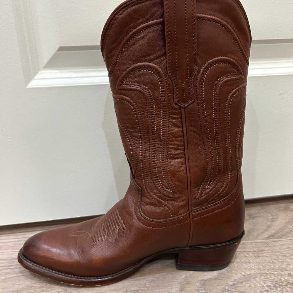 The Jamie Tecovas Brown Cowgirl Boots - image 6