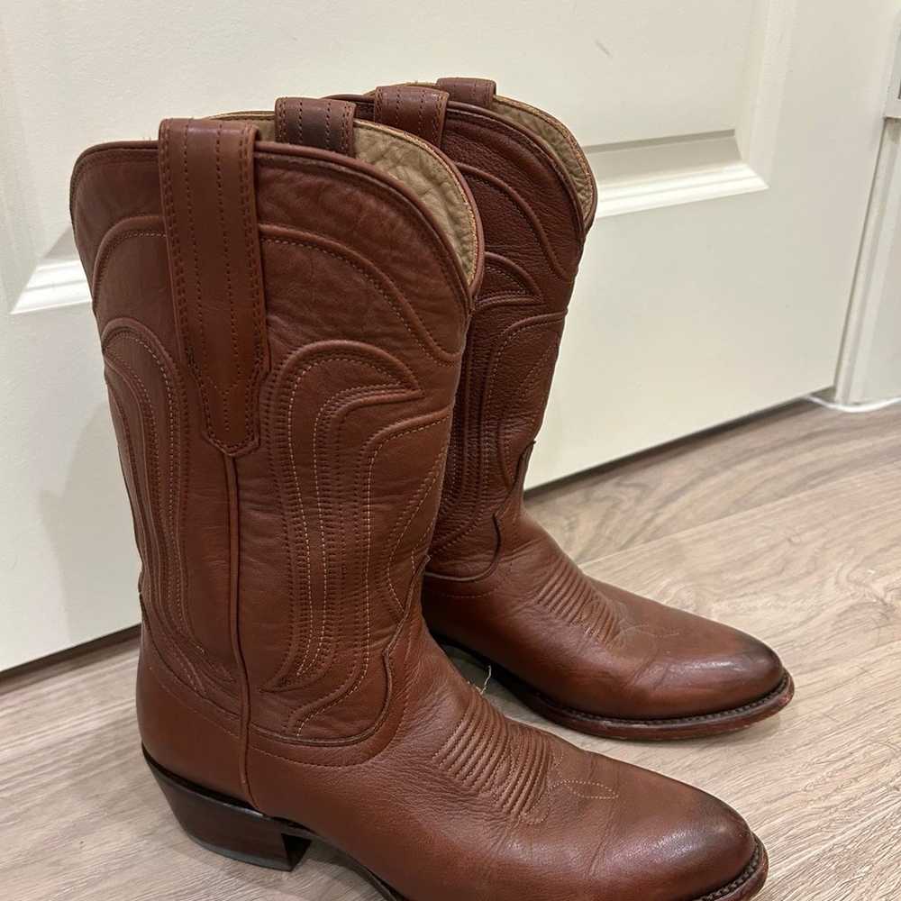 The Jamie Tecovas Brown Cowgirl Boots - image 7