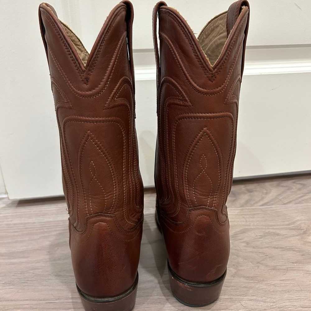 The Jamie Tecovas Brown Cowgirl Boots - image 8