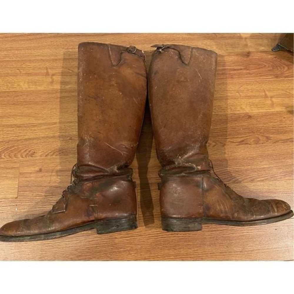 1920’s All Leather Tall Boots, Field Boots, Ridin… - image 7