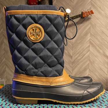 Tory Burch Denal Quilted Rain Boots - image 1