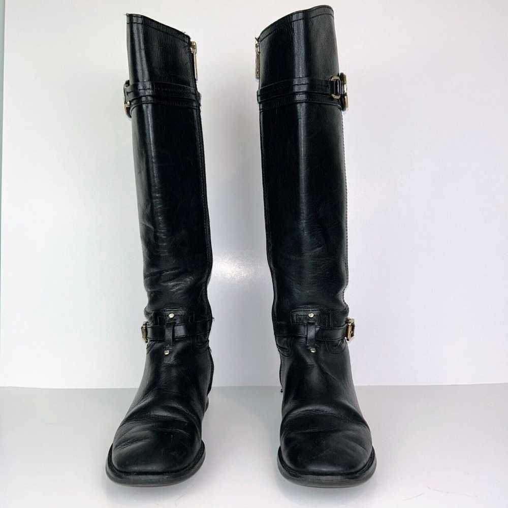 Tory Burch Calista Black Leather Knee High Riding… - image 3