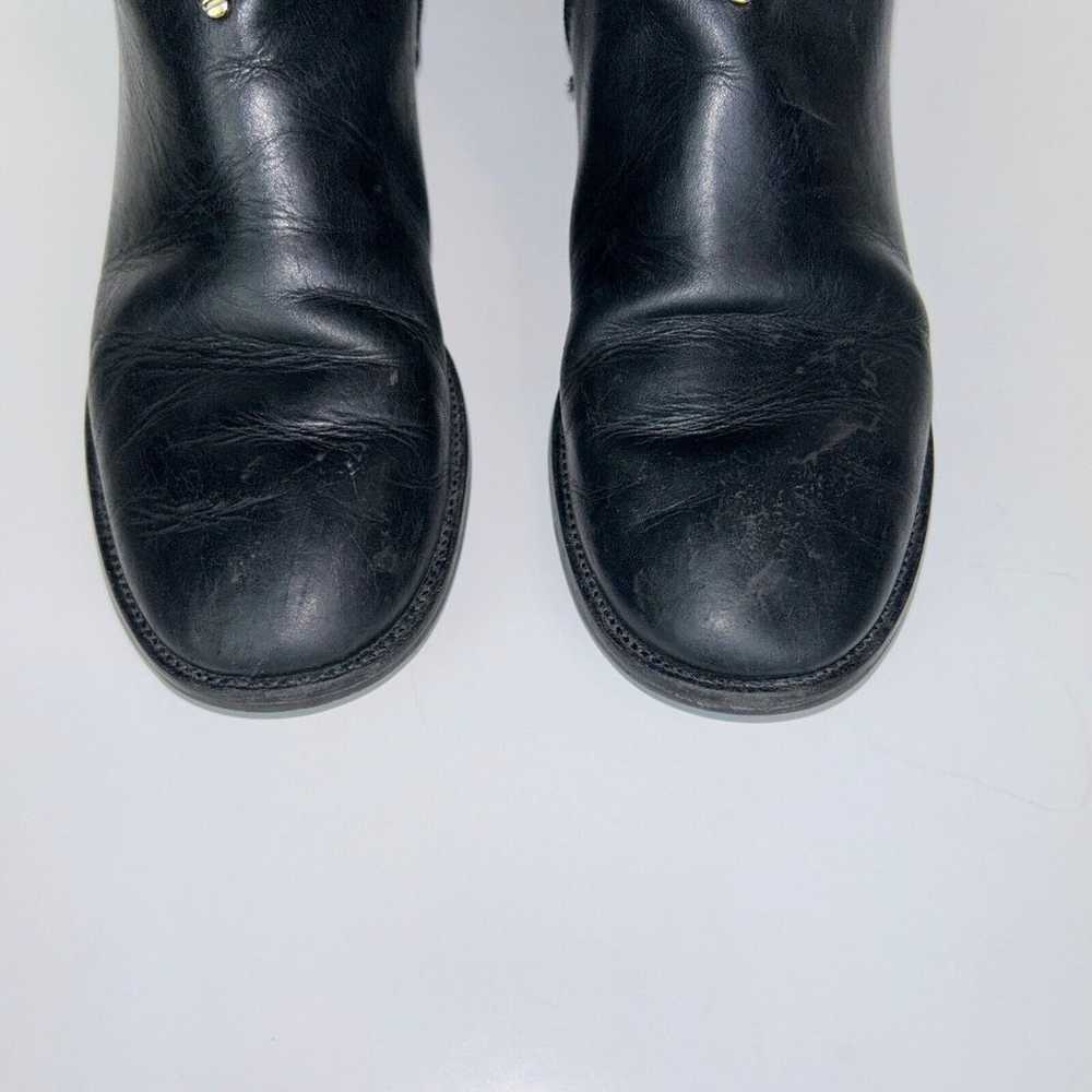 Tory Burch Calista Black Leather Knee High Riding… - image 9