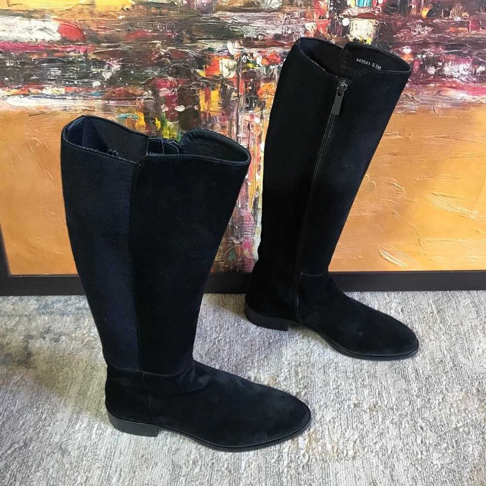 Aquatalia black suede boots size 9.5 - image 2