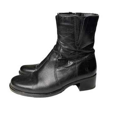 La Canadienne Perla Black Leather Waterproof Boots