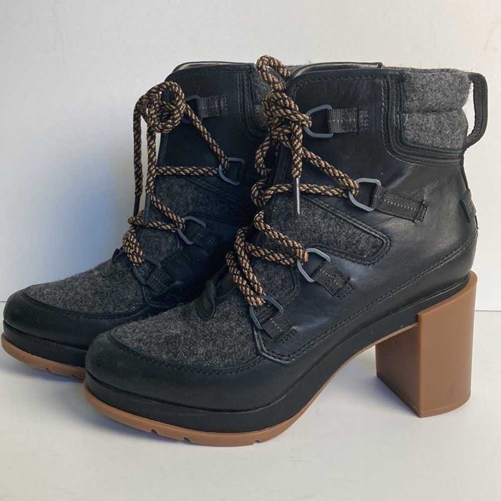 Sorel Blake Lace Leather Waterproof Bootie Black/… - image 6