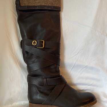 Chloe leather riding boots