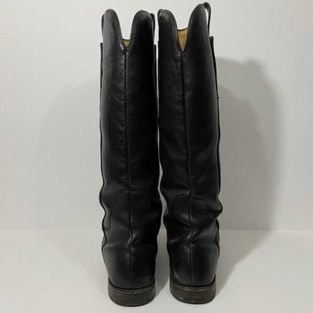 Frye Paige Black Tall Leather Riding Boots - image 3