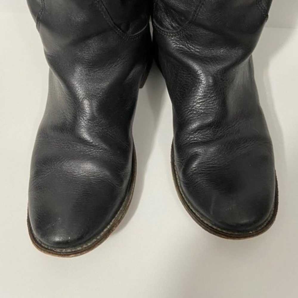 Frye Paige Black Tall Leather Riding Boots - image 4